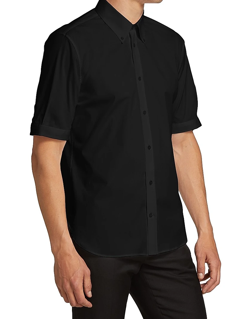 Classic Cotton Short-Sleeve Sport Shirt