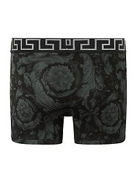 Barocco-Print Cotton-Stretch Boxer Briefs