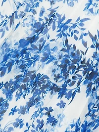 Flutter Sleeve Pleated Maxi Dress