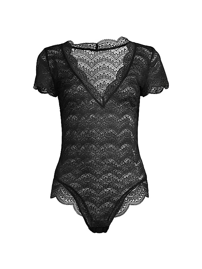 Karma Scalloped Lace Bodysuit