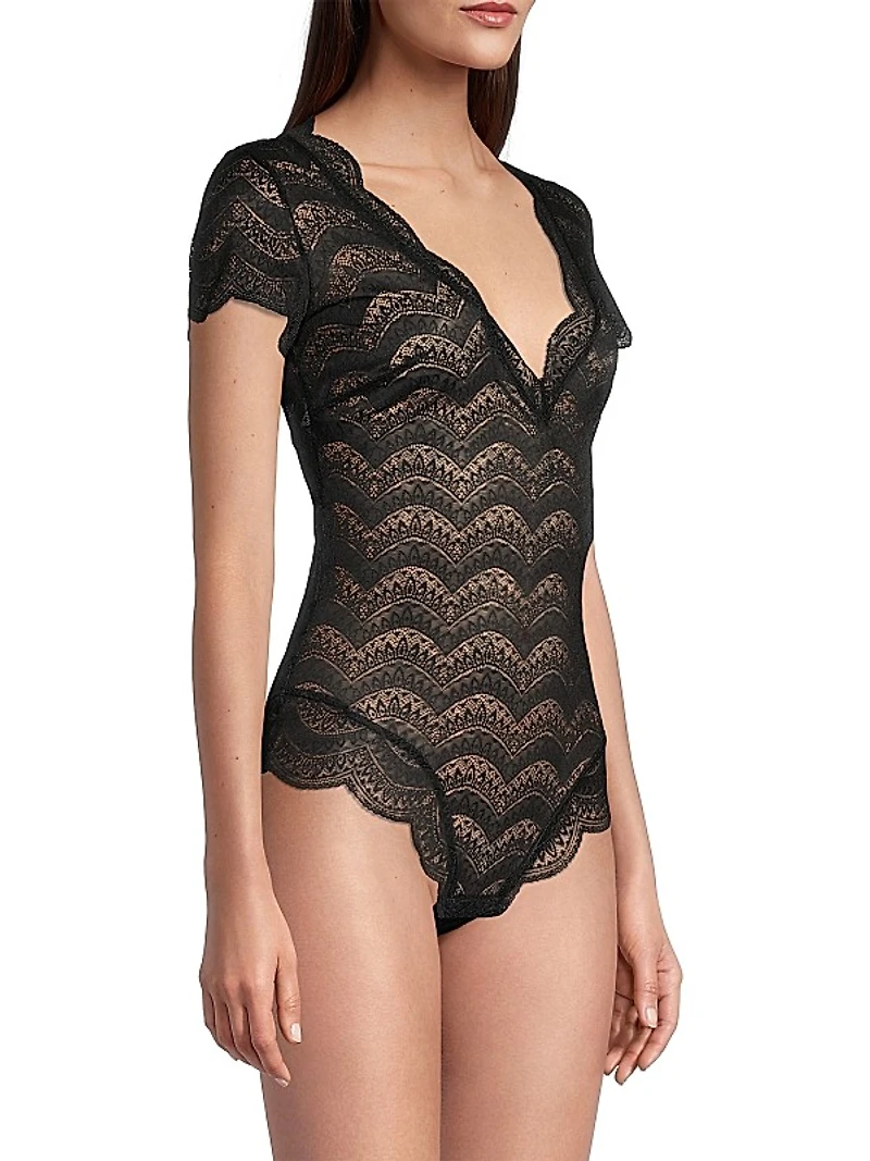 Karma Scalloped Lace Bodysuit