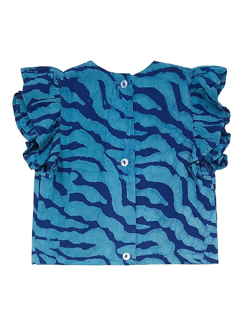 Baby Girl's & Little Tolu 2-Piece Cotton Top Shorts Set