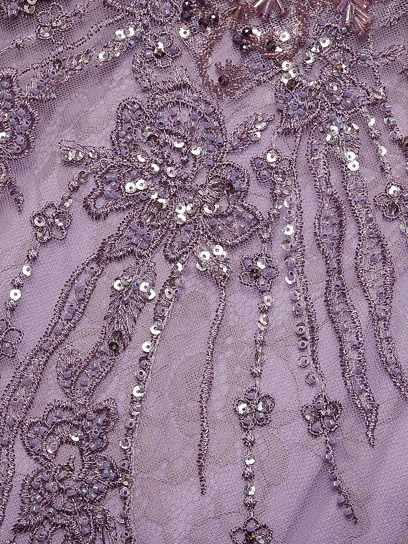 Flutter Sleeve Evening Gown