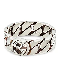 Sterling Silver Interlocking G Ring