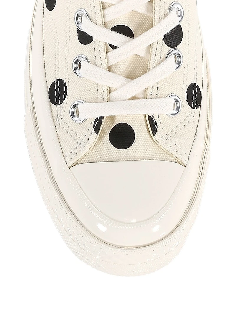 CdG PLAY x Converse Men's Chuck Taylor All Star Polka Dot High-Top Sneakers