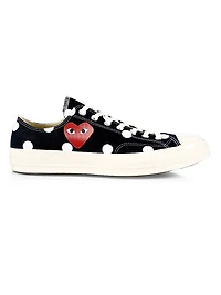 CdG PLAY x Converse Men's Chuck Taylor All Star Polka Dot Low-Top Sneakers