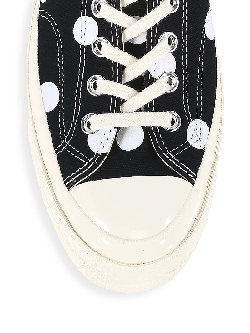CdG PLAY x Converse Men's Chuck Taylor All Star Polka Dot Low-Top Sneakers