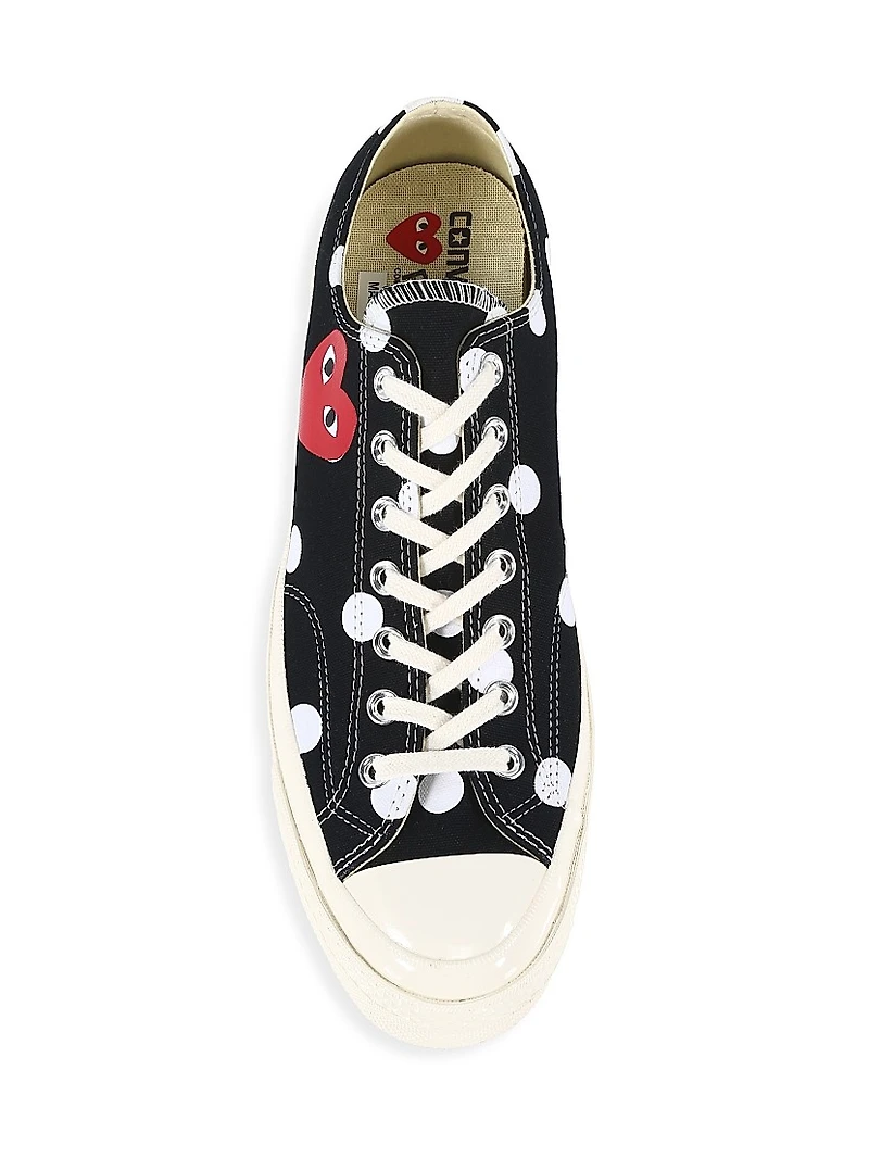 CdG PLAY x Converse Men's Chuck Taylor All Star Polka Dot Low-Top Sneakers