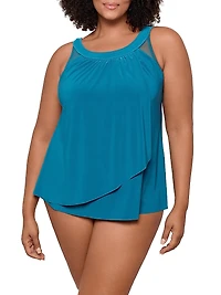 Plus Illusionists Ursula Tankini Top
