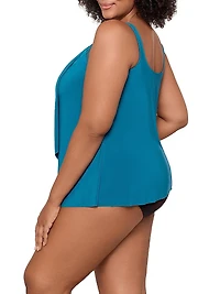 Plus Illusionists Ursula Tankini Top