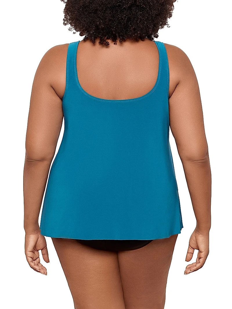 Plus Illusionists Ursula Tankini Top
