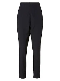 Stretch Silk Dropped Crotch Pants