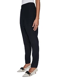 Stretch Silk Dropped Crotch Pants