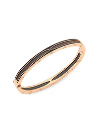 B.zero1 18K Rose Gold & Ceramic Bangle Bracelet