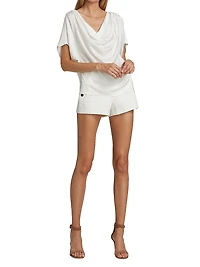 Drew Button Detail Shorts