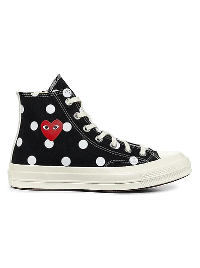 CdG Play x Converse Women's Polka Dot High-Top Sneakers