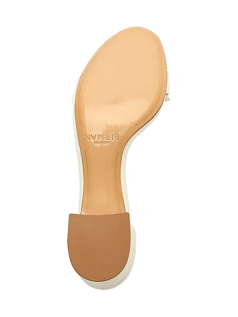 Clarita Block Leather Sandals