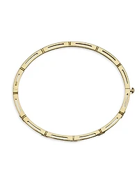 Love In Verona 18K Yellow Gold & 0.15 TCW Diamond Bangle