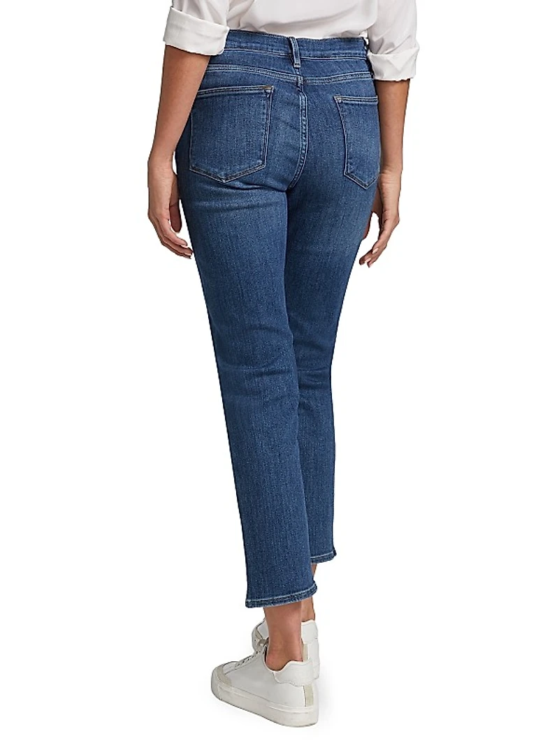 Le High Straight Cropped Jeans