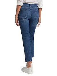 Le High Straight Cropped Jeans
