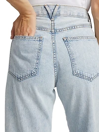 Taylor High-Rise Stretch Wide-Leg Jeans