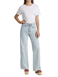 Taylor High-Rise Stretch Wide-Leg Jeans