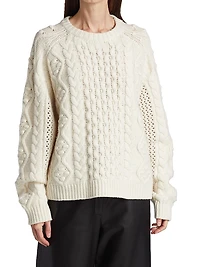 Wool-Blend Oversized Sweater