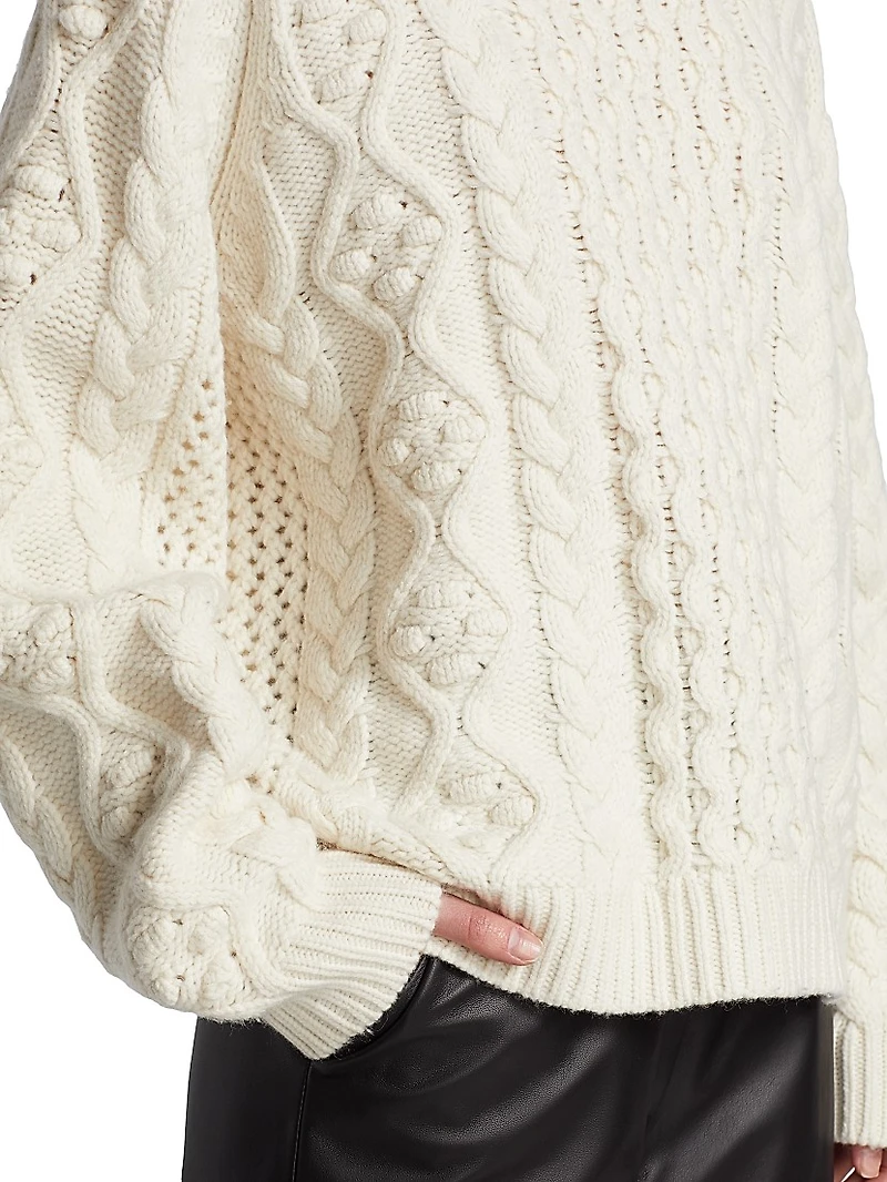 Wool-Blend Oversized Sweater