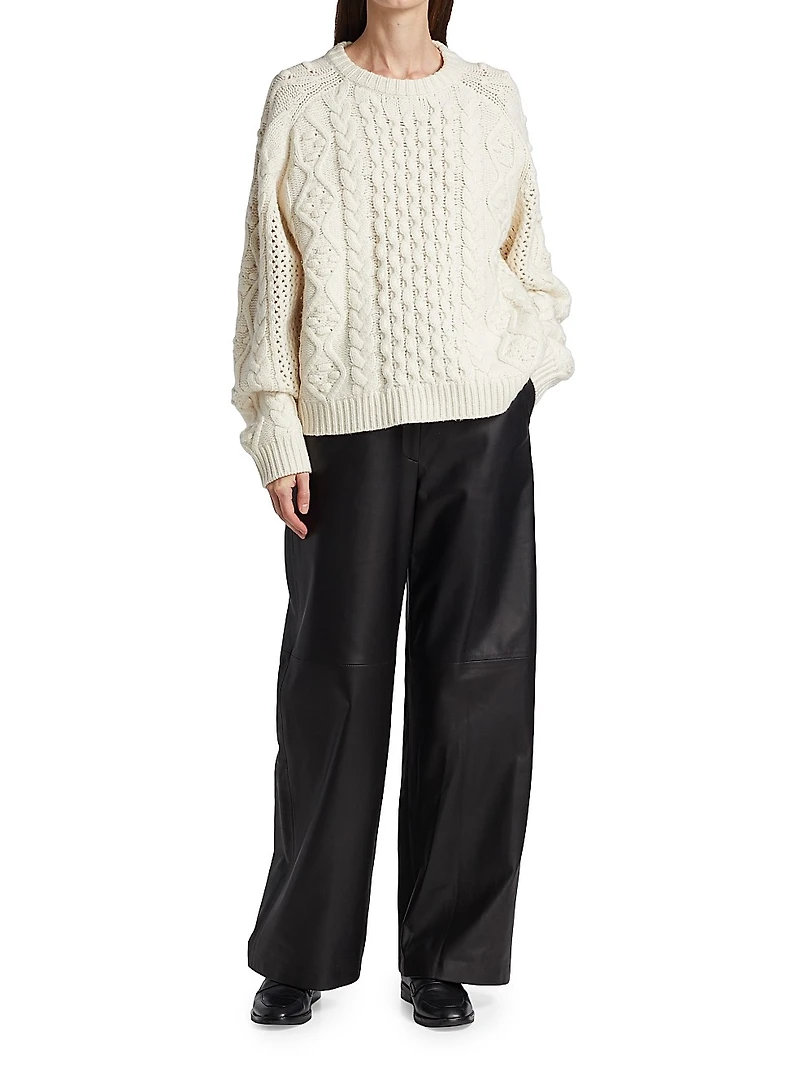 Wool-Blend Oversized Sweater