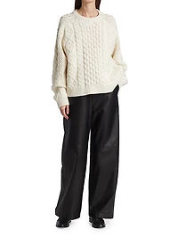 Wool-Blend Oversized Sweater