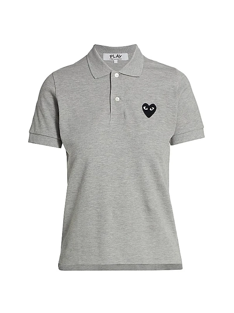 Embroidered Heart Polo