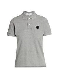 Embroidered Heart Polo