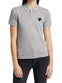 Embroidered Heart Polo