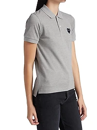 Embroidered Heart Polo