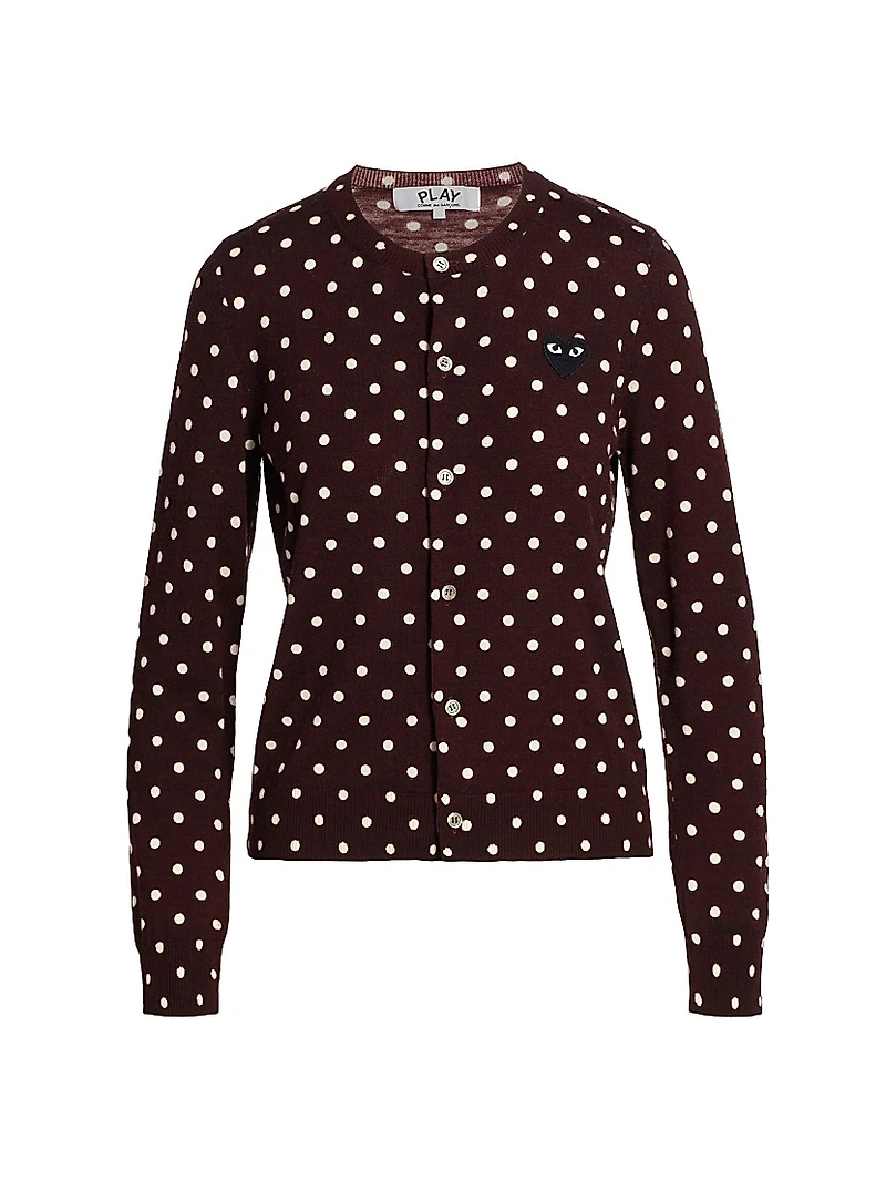 Heart Polka Dot Cardigan