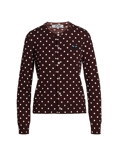 Heart Polka Dot Cardigan