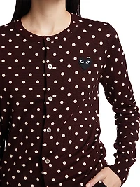 Heart Polka Dot Cardigan