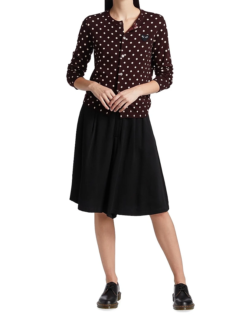 Heart Polka Dot Cardigan