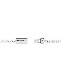 11G Polished Sterling Silver Chain Cable Bracelet