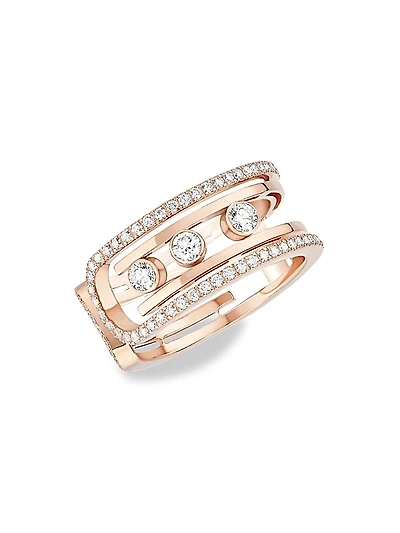 Move 10th 18K Rose Gold & Diamond Ring