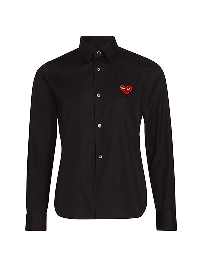 Heart Button Down Shirt