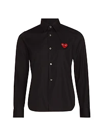 Heart Button Down Shirt