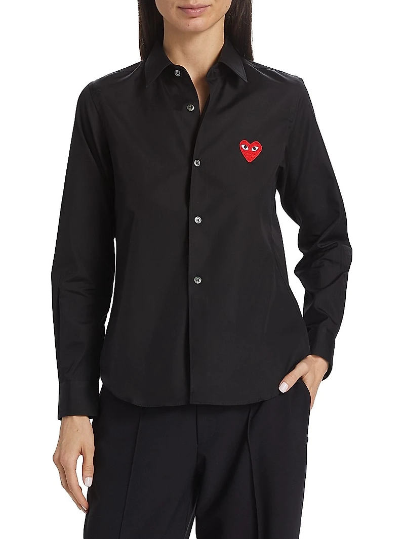 Heart Button Down Shirt