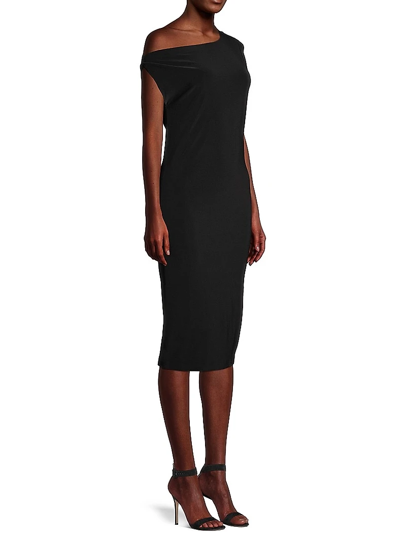 Drop Shoulder Sheath Dress