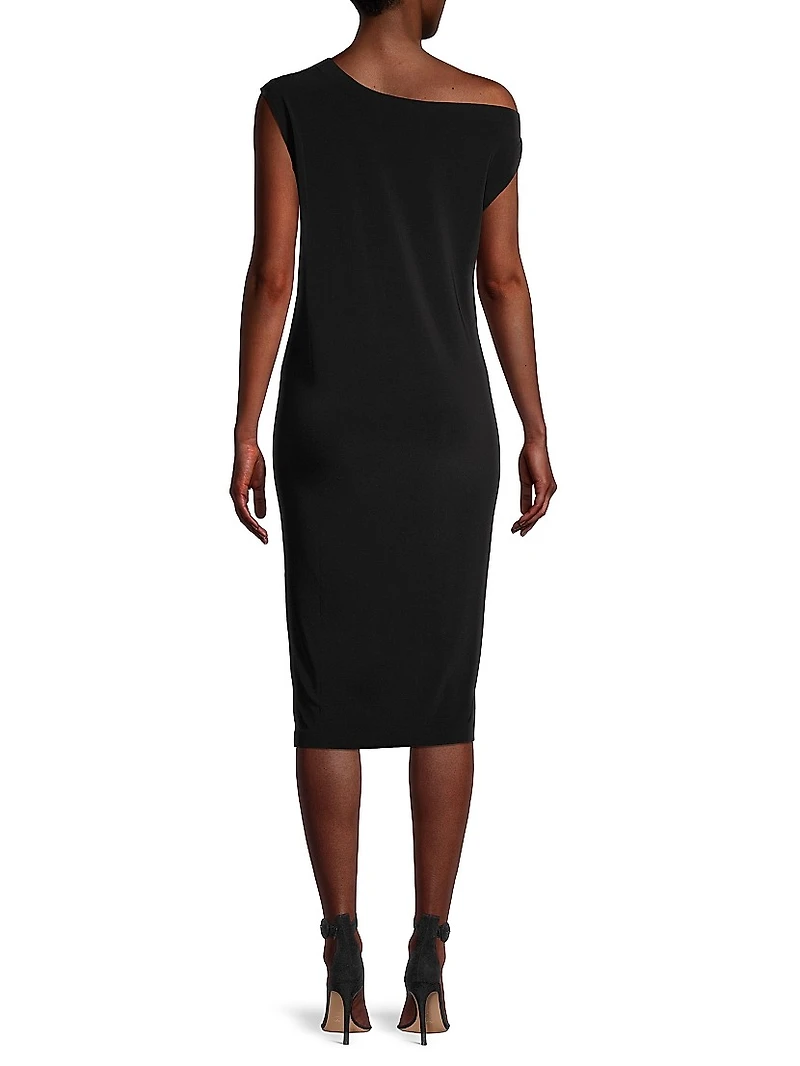 Drop Shoulder Sheath Dress
