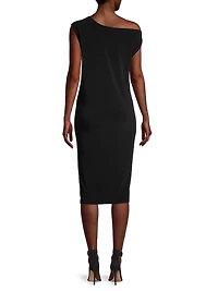 Drop Shoulder Sheath Dress