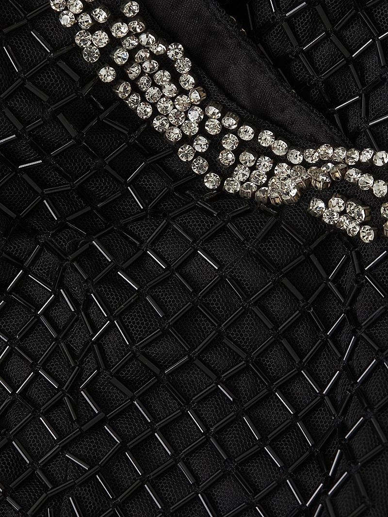Beaded Column Gown