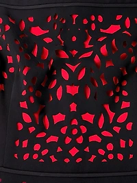 Laser Cut Ombre Dress