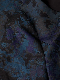 Jacquard Tiered Fit & Flare Dress