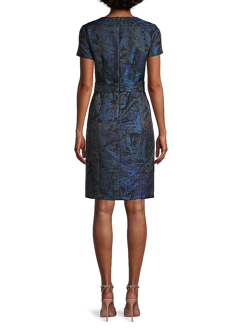 Jacquard Sheath Dress
